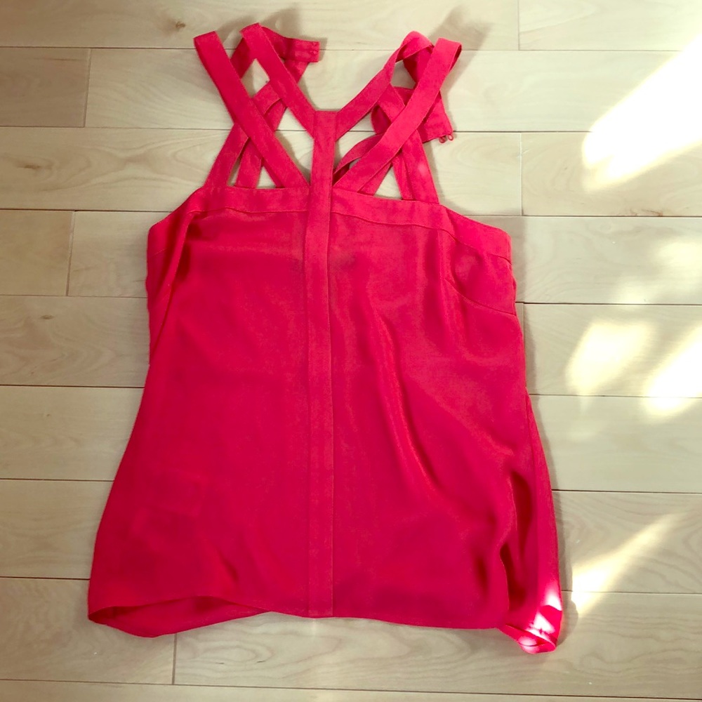 NWOT BCBG Coral Cage Blouse XS